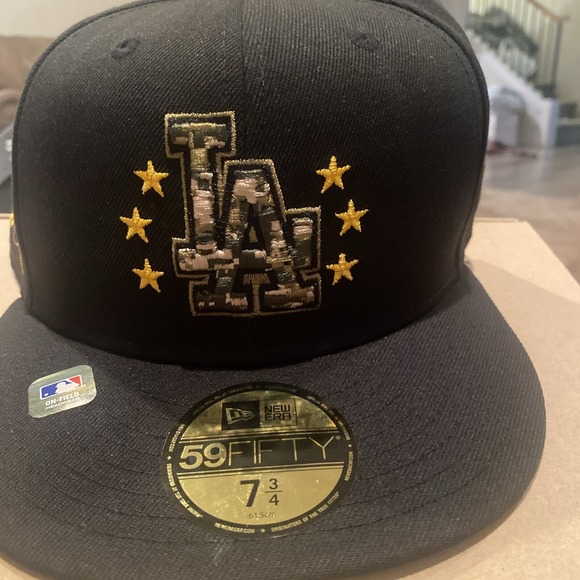 LA Dodgers‎   Armed Forces Day New Era 59FIFTY fitted hat cap 7 3/4 - Picture 1 of 6